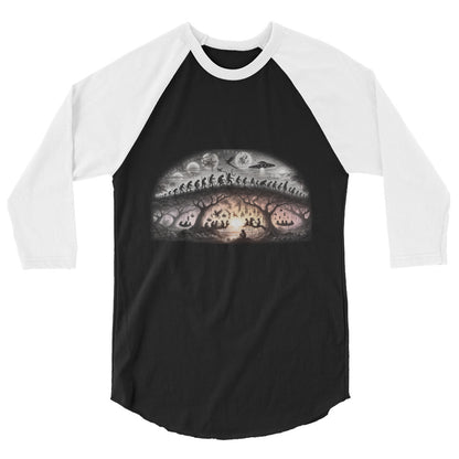 3/4 sleeve raglan shirt