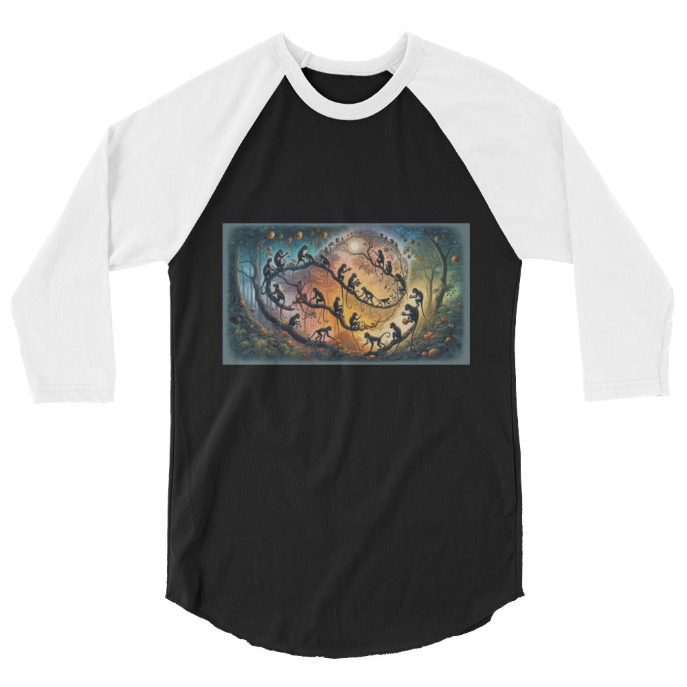 3/4 sleeve raglan shirt