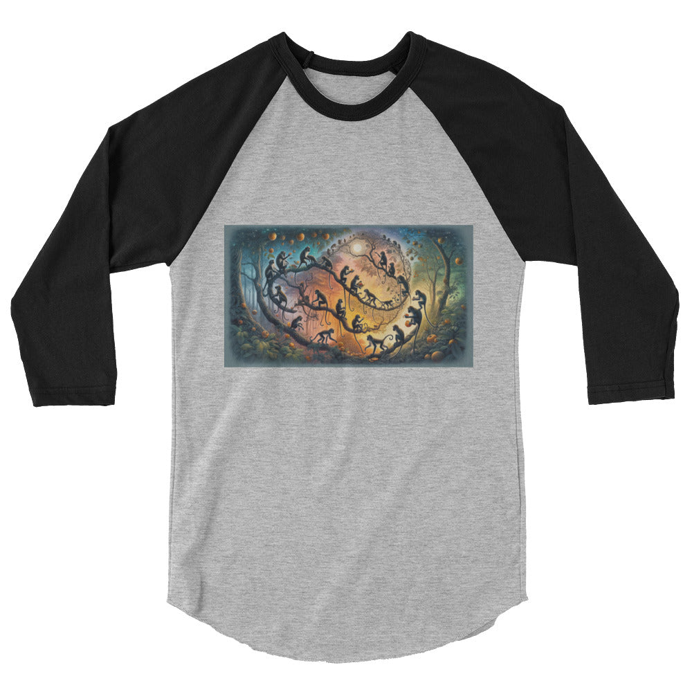 3/4 sleeve raglan shirt