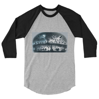 3/4 sleeve raglan shirt