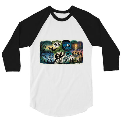 3/4 sleeve raglan shirt