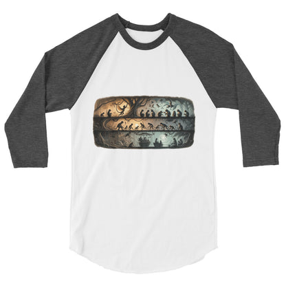 3/4 sleeve raglan shirt