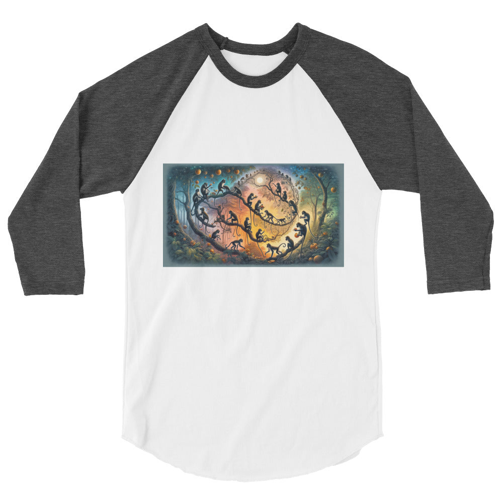 3/4 sleeve raglan shirt