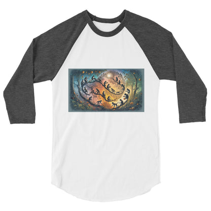 3/4 sleeve raglan shirt