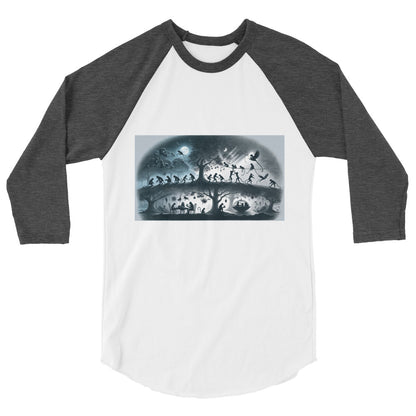 3/4 sleeve raglan shirt