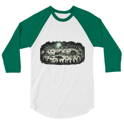 3/4 sleeve raglan shirt