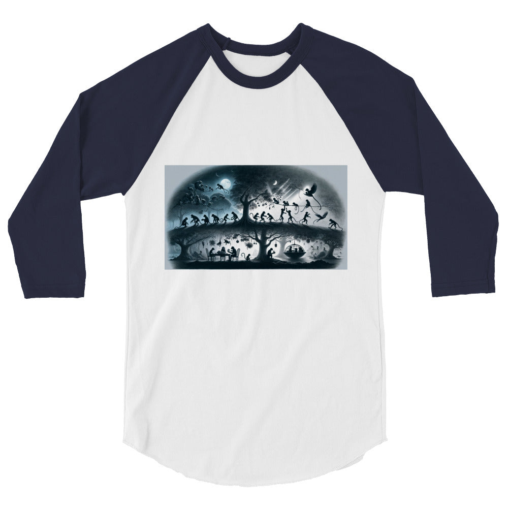 3/4 sleeve raglan shirt