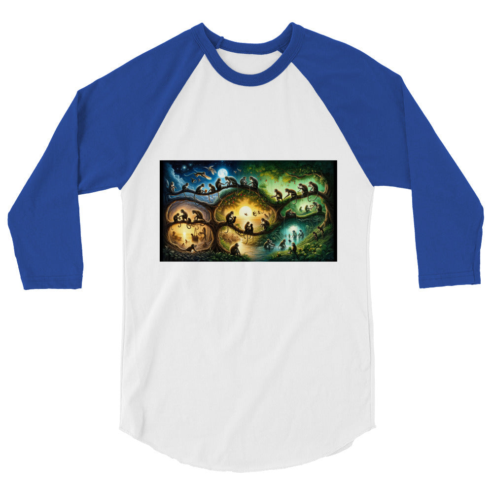 3/4 sleeve raglan shirt